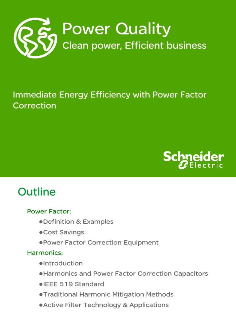 Immediate Energy Efficiency With Power Factor Correction | PDF ...