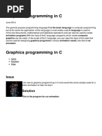 Graphics Programming in C