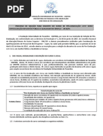 Edital de Pós Graduação