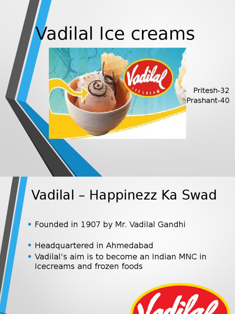 Vadilal Ice Creams PDF