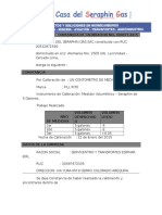 Constancia de Calibracion Nro