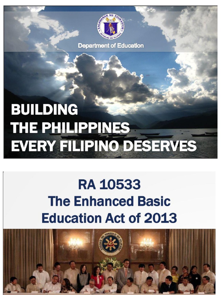 Overview of Enhanced Basic Education Act | PDF | Curriculum | Social ...