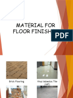 Material For Floor Finishes