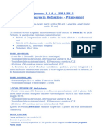 Programma L1 A.A. 2014 2015 Corso Di Laurea in