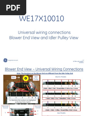 WE17X10010 Wiring Instructions