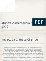 Africa's Climate From The Year 2000