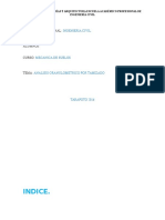 Informe Analisis Granulometrico de Suelos Por Tamizado