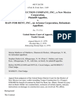 Vesper Construction Company, Inc., A New Mexico Corporation v. Rain For Rent, Inc., An Arizona Corporation, 602 F.2d 238, 10th Cir. (1979)