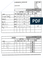 sample food count document pals