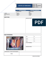 Reporte de Campo - Termografía