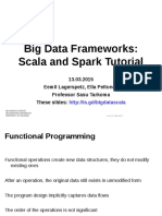 Scala and Spark Tutorial: Big Data Frameworks
