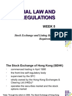 Stock Exchange and Listing Rules/ Requirements