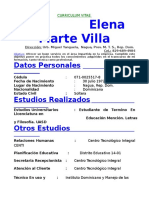 Currículum Vitae Elena Marte Villa