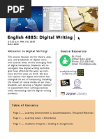 English 4885: Digital Writing - Syllabus - Frost