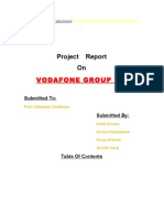 Project Report On Vodafone