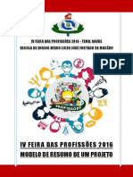 Modelo Estrutura de Projeto de Apresentação/banner de Feira Das Profissões