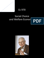 Ec 970 - Session 20 - Social Choice and Welfare Economics