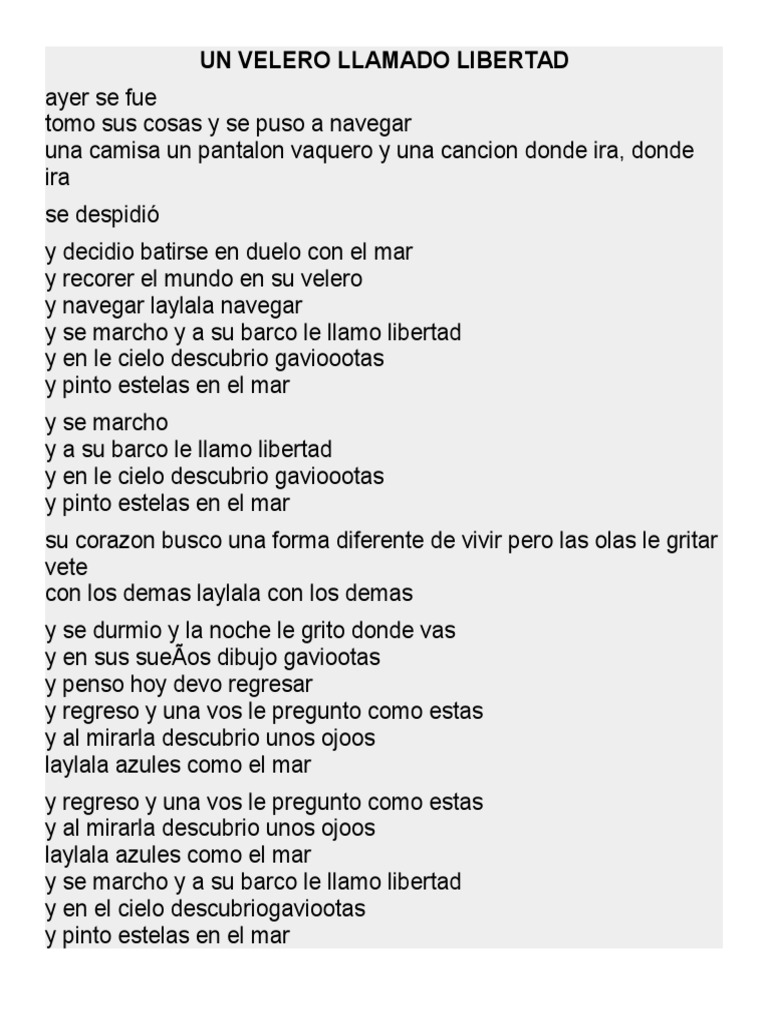 Un Velero Llamado Libertad | PDF