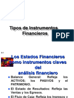 Tipos de Instrumentos Financieros