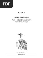 Pjer Klastr Drustvo Protiv Drzave Vlast u Primitivnom Drustvu