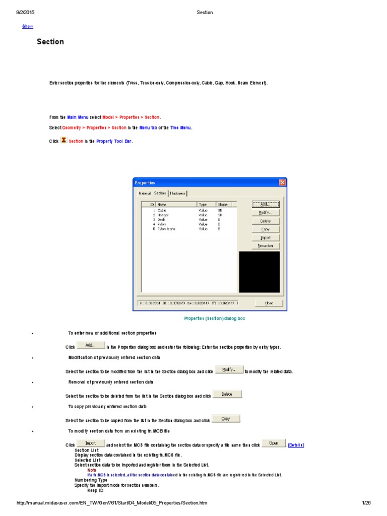 Section Properties Calculation PDF | PDF | Bending | Beam (Structure)