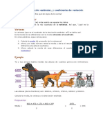 Varianza, Desviación Estándar y Coeficiente de Variacion