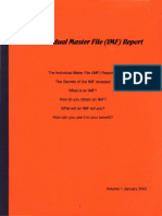 The Individual Master File (IMF) Report, Form #09.056