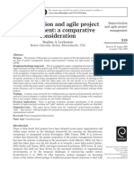 Leybourne, S. A. (2009) - Improvisation and Agile Project Management - A Comparative Consideration