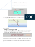 Triple Physics Topic 3 - Refraction and Lenses