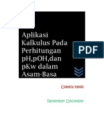 Download Aplikasi Kalkulus Pada Perhitungan pH pOH Dan pKw Dalam Asam-Basa by Fithria Fithriani SN31775338 doc pdf