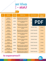 Cronograma de Clases en Vivo Alau