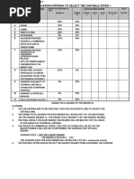 Procurement Evaluation Matrix