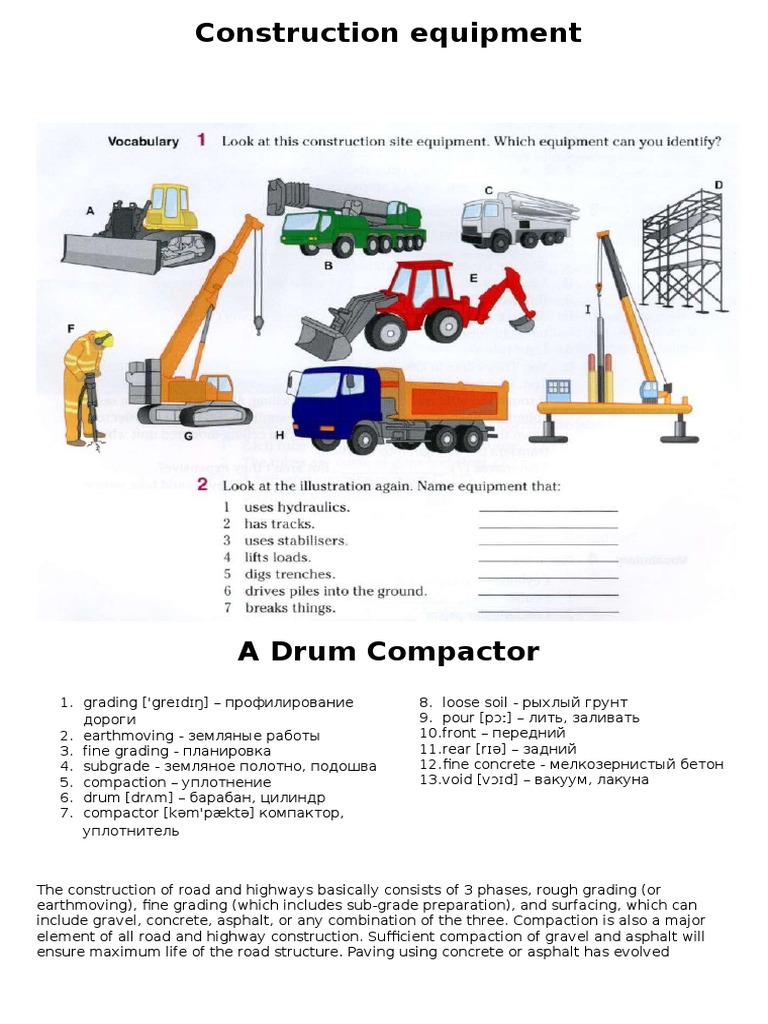 Road Construction Equipment | PDF