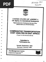 Comparative Transportation Cost Analysis in East Africa