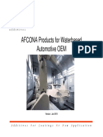 Afcona Additives For Water Based Automotive OEM