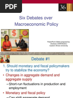 Chapter 36 - Six Debates Over Macro Policy