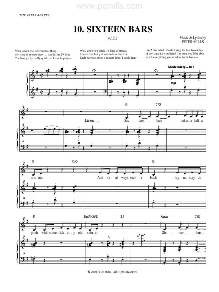 Sixteen Bars Song