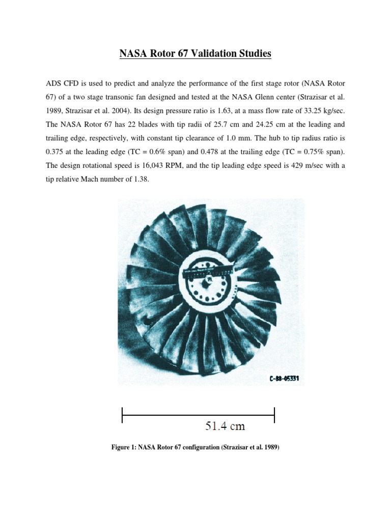Nasa Rotor67 | PDF | Computational Fluid Dynamics | Mach Number
