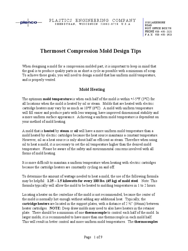 Design formulas for plastics engineering Telegraph