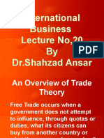 International Business Lecture No, 20 by DR - Shahzad Ansar