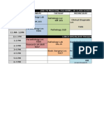 2Nd Yr Medicine Feu-Nrmf 2H Class Schedule (RM 415)