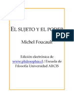 El Sujeto y El Poder, Michel Foucault 