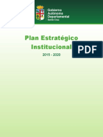 2015 Plan Estrategico Institucional Santa Cruz 2015 - 2020