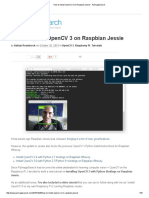 How To Install OpenCV 3 On Raspbian Jessie - PyImageSearch