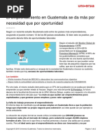 Emprendimiento Guatemala Da Necesidad Oportunidad