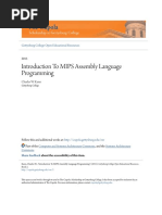 Intro MIPS Assembly Language