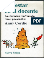 Malestar en El Docente - Anny Cordié