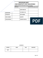 High Sensitivity Post Emulsifiable - FPI Procedure Sheet