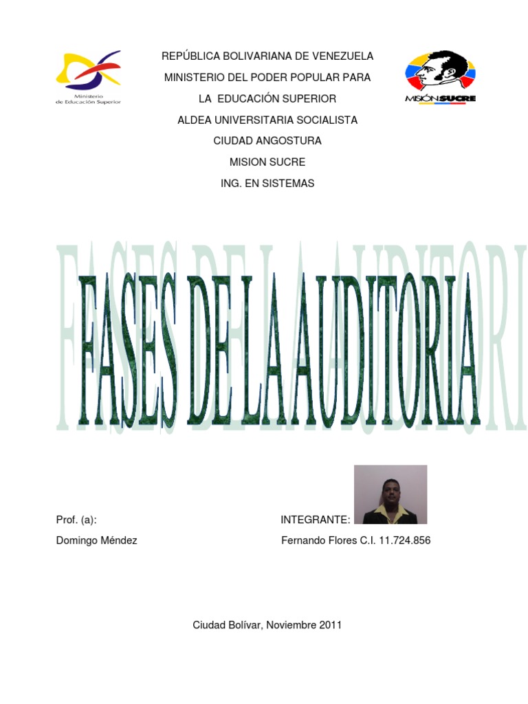 Fases de La Auditoria PDF | PDF | Auditoría | Informática