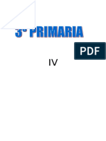 Comprension de Lectura IV de 3° Grado de Primaria